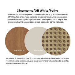 Aparador Artely Trama 4674 Cinamomo/Off White SE