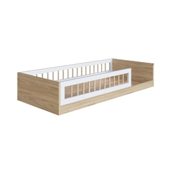 Cama Solteiro Completa Móveis Montessoriana AFT015 Aveiro/OAK/Branca SE