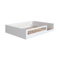 Cama Casal Completa Móveis Montessoriana AFT016 Branca SE