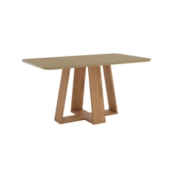 Mesa de Jantar com 6 Lugares Henn Lins 80x160x90cm SC132-128 Nature SE