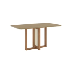 Mesa de Jantar com 6 Lugares Henn Natalí 80x160x90cm SC133-128 Nature SE