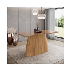 Mesa de Jantar com 6 Lugares Henn Olivia 80x160x90cm SC117-128 Nature