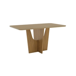 Mesa de Jantar com 6 Lugares Henn Vértice 80x160x90cm SC134-128 Nature SE
