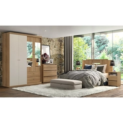 Guarda-Roupa 4 Portas THB Star 5903 Capuccino/Off White SE