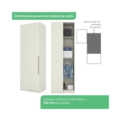 Guarda-Roupa 1 Portas Henn Seletto MC14-133 Areia HP SE