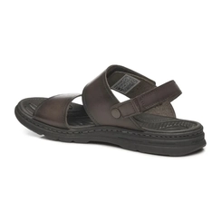 Sandália Masculina em Couro Pegada 134203-02 Cravo