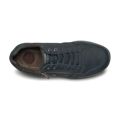 Sapatênis Masculino em Couro Pegada 111801-06 Azul Marinho