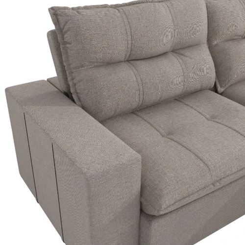 Sofá Retrátil 2 Lugares Kappesberg Kairo 260cm Gelo