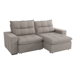 Sofá Retrátil 2 Lugares Kappesberg Kairo 260cm Gelo