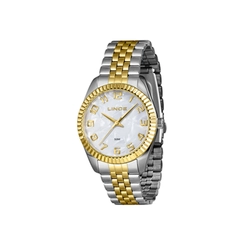 Relógio Lince Lrtj176L36-P2Sk Prata e Dourado