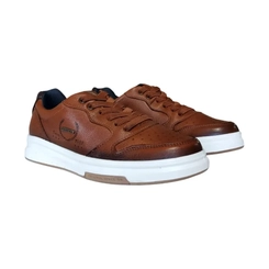 Sapatênis Masculino em Couro Pegada 112304-03 Pinhão Brown