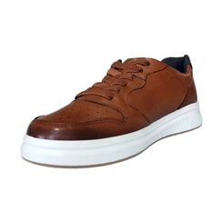 Sapatênis Masculino em Couro Pegada 112304-03 Pinhão Brown