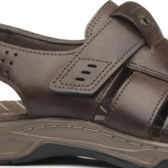 Sandália Masculina em Couro Pegada 132256-03 Anilina Cravo
