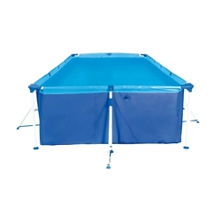 Piscina Retangular 7.600 Litros Estruturada Mor Premium 1026 Azul