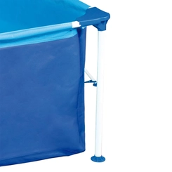 Piscina Retangular 7.600 Litros Estruturada Mor Premium 1026 Azul