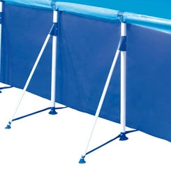 Piscina Retangular 7.600 Litros Estruturada Mor Premium 1026 Azul