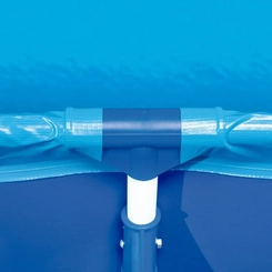 Piscina Retangular 7.600 Litros Estruturada Mor Premium 1026 Azul