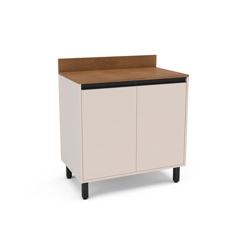 Balcão 80CM Politorno 2 Portas 250001 Creme SE