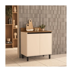Balcão 80CM Politorno 2 Portas 250001 Creme SE