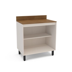 Balcão 80CM Politorno 2 Portas 250001 Creme SE