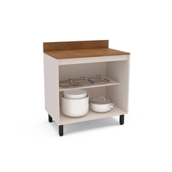 Balcão 80CM Politorno 2 Portas 250001 Creme SE