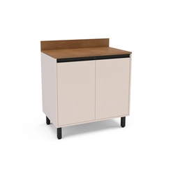 Balcão 80CM Politorno 2 Portas 250001 Creme SE