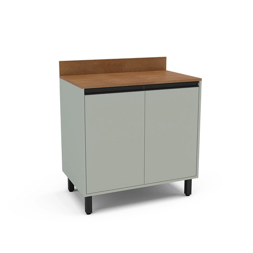 Balcão 80CM Politorno 2 Portas 250001 Verde Oliva SE