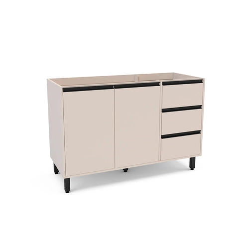 Balcão 120CM Politorno 2 Portas 250003 Creme SE