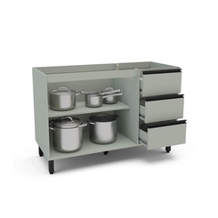 Balcão 120CM Politorno 2 Portas 250003 Verde Oliva SE