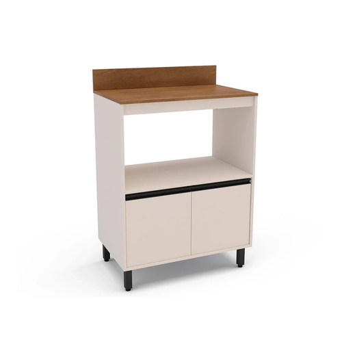 Balcão 80CM Politorno 2 Portas 250004 Creme SE