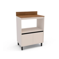 Balcão 80CM Politorno 2 Portas 250004 Creme SE