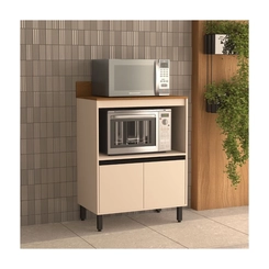 Balcão 80CM Politorno 2 Portas 250004 Creme SE