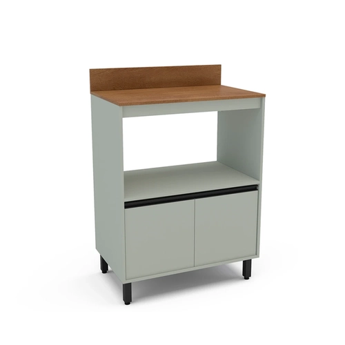 Balcão 80CM Politorno 2 Portas 250004 Verde Oliva SE