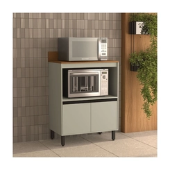Balcão 80CM Politorno 2 Portas 250004 Verde Oliva SE