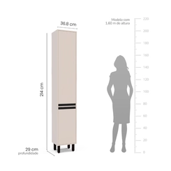 Paneleiro 36,8cm Politorno Koya 250008 2 Portas Creme SE