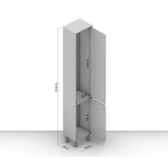 Paneleiro 36,8cm Politorno Koya 250008 2 Portas Verde Oliva SE