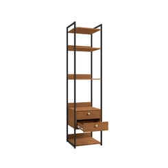 Armário Closet Kappesberg LI050 com Acabamento em Metal Preto Fosco