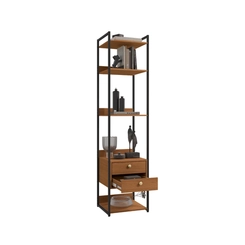 Armário Closet Kappesberg LI050 com Acabamento em Metal Preto Fosco