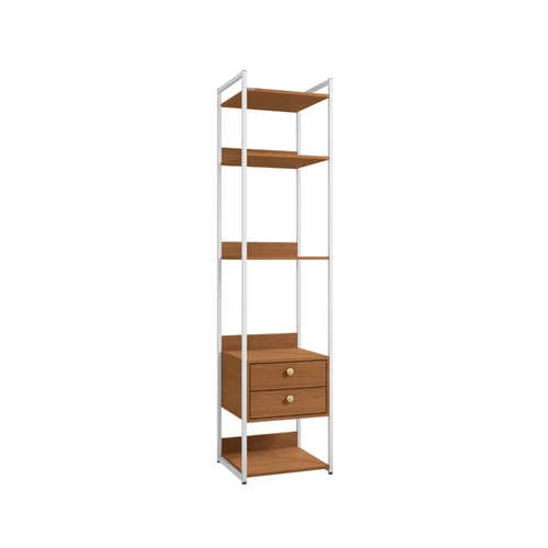 Armário Closet Kappesberg LI050 com Acabamento em Metal Branco