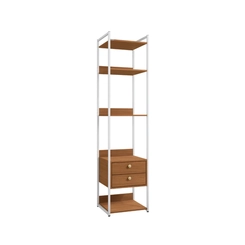 Armário Closet Kappesberg LI050 com Acabamento em Metal Branco