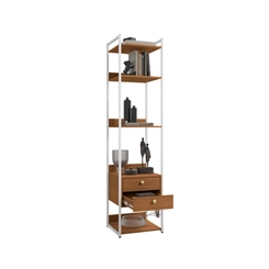 Armário Closet Kappesberg LI050 com Acabamento em Metal Branco