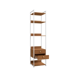 Armário Closet Kappesberg LI050 com Acabamento em Metal Branco