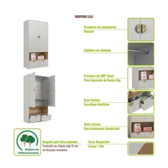 Guarda-Roupa 2 Portas Art in Móveis GL1080 Arenas SE