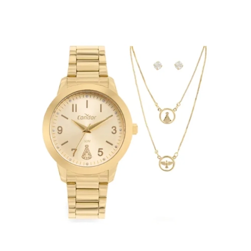 Relógio Feminino Condor CO2035NHL/K4X Dourado Com Brinde