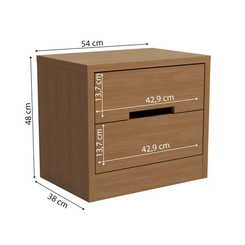 Cômoda Kappesberg 2 Gavetas S822 Canela SE