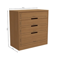 Cômoda Kappesberg 4 Gavetas S824 Canela SE
