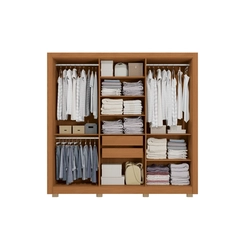Guarda-Roupa 6 Portas Kappesberg CB02M569 Canela SE