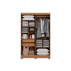 Guarda-Roupa 2 Portas Kappesberg CB02N571 Canela/Off White SE