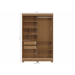 Guarda-Roupa 2 Portas Kappesberg CB02N571 Canela/Off White SE