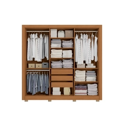 Guarda-Roupa 6 Portas Kappesberg CB04M569 Canela SE